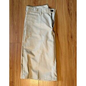 Dickies Beige Twill Chino Shorts Men’s Flat Front Slash Pockets Zip P381614